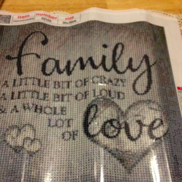 Diamond Painting Kit, Family theme+ - Picture 3 of 6